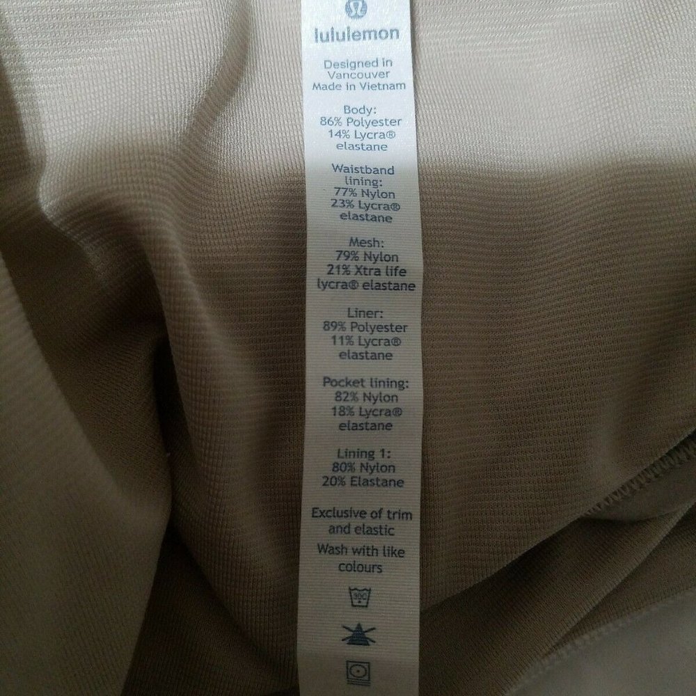 (NWOT) Lululemon Athletica White Shorts - Picture 2 of 6